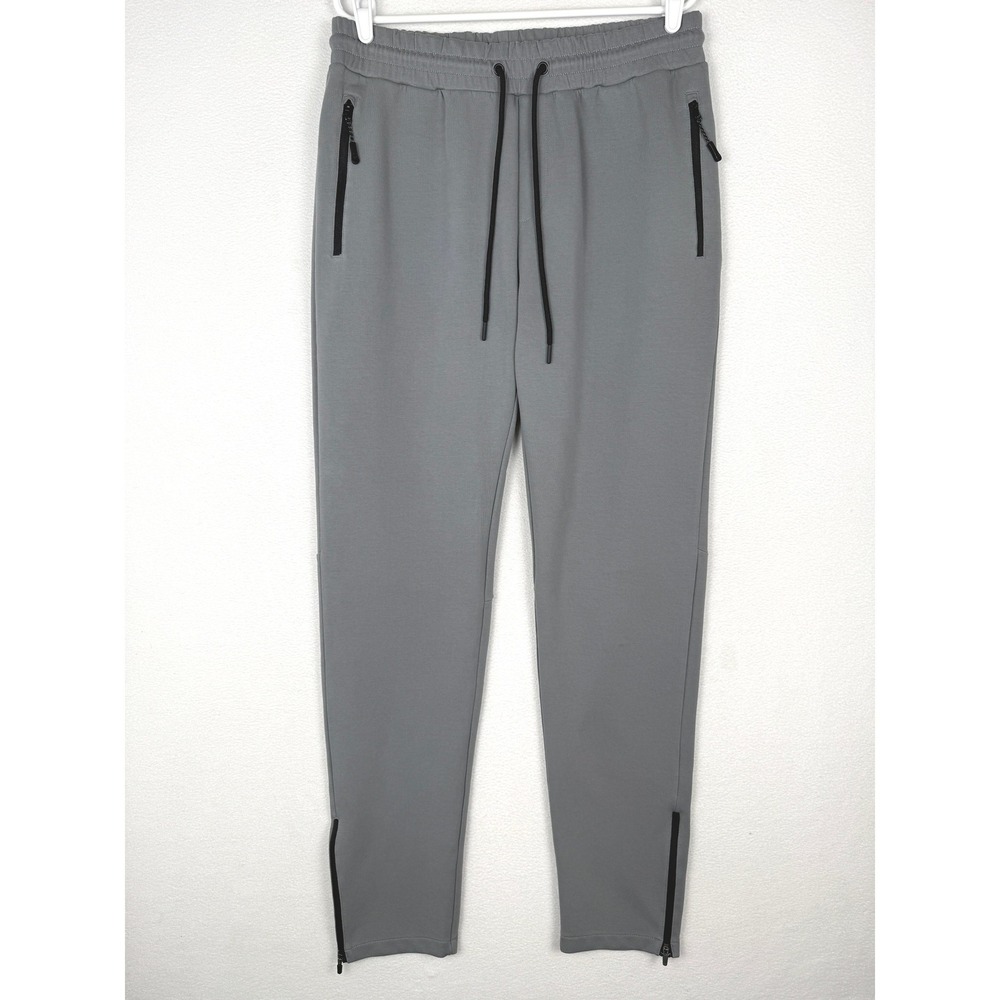 American Tall Jogger Pants Mens Large Tall Gray Zipper Pockets Ankle AM-PA-10314